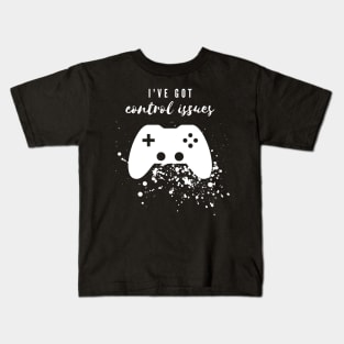 Control issues (white) Kids T-Shirt